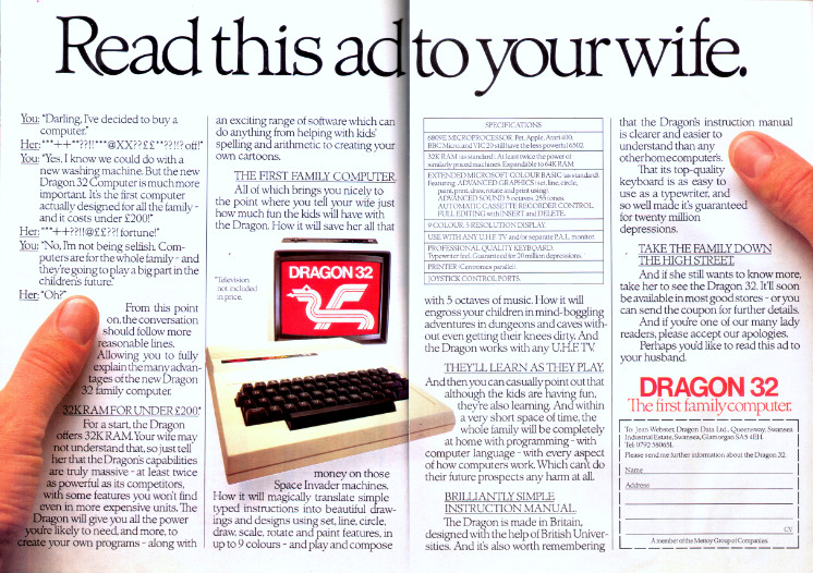 Read this ad to your wife