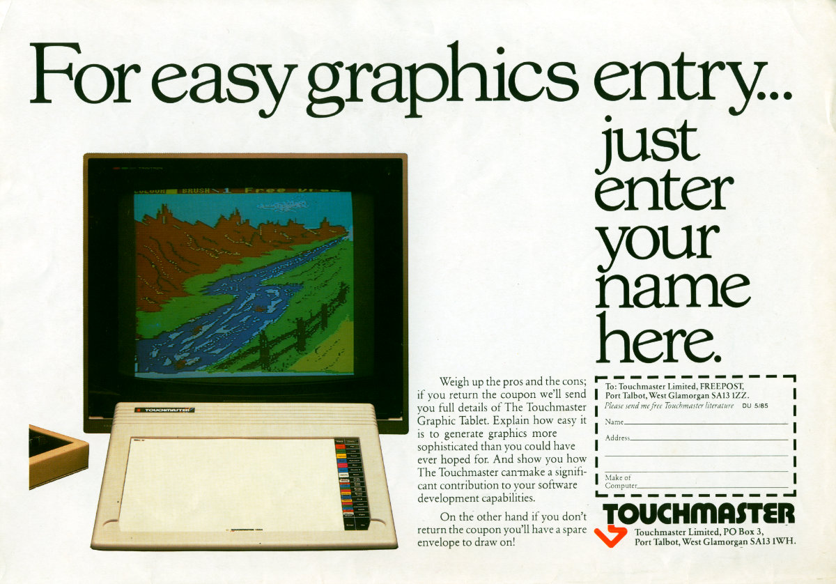 TouchMaster Advert (For easy graphics entry...)