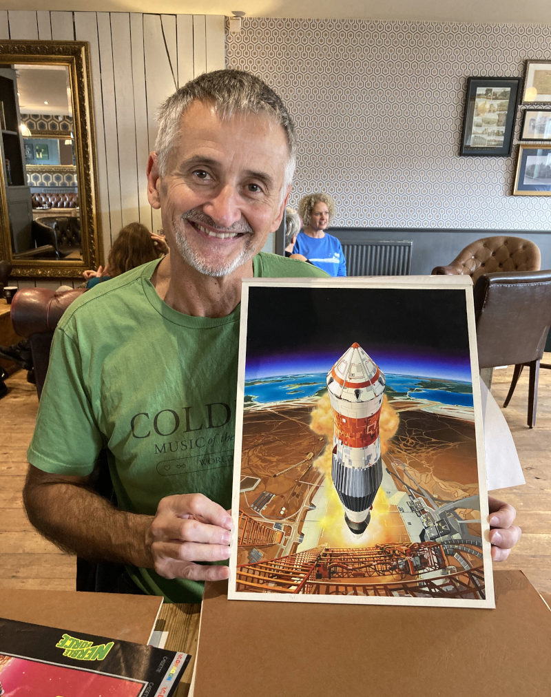 Ian Coleman with Final Countdown artwork 2023