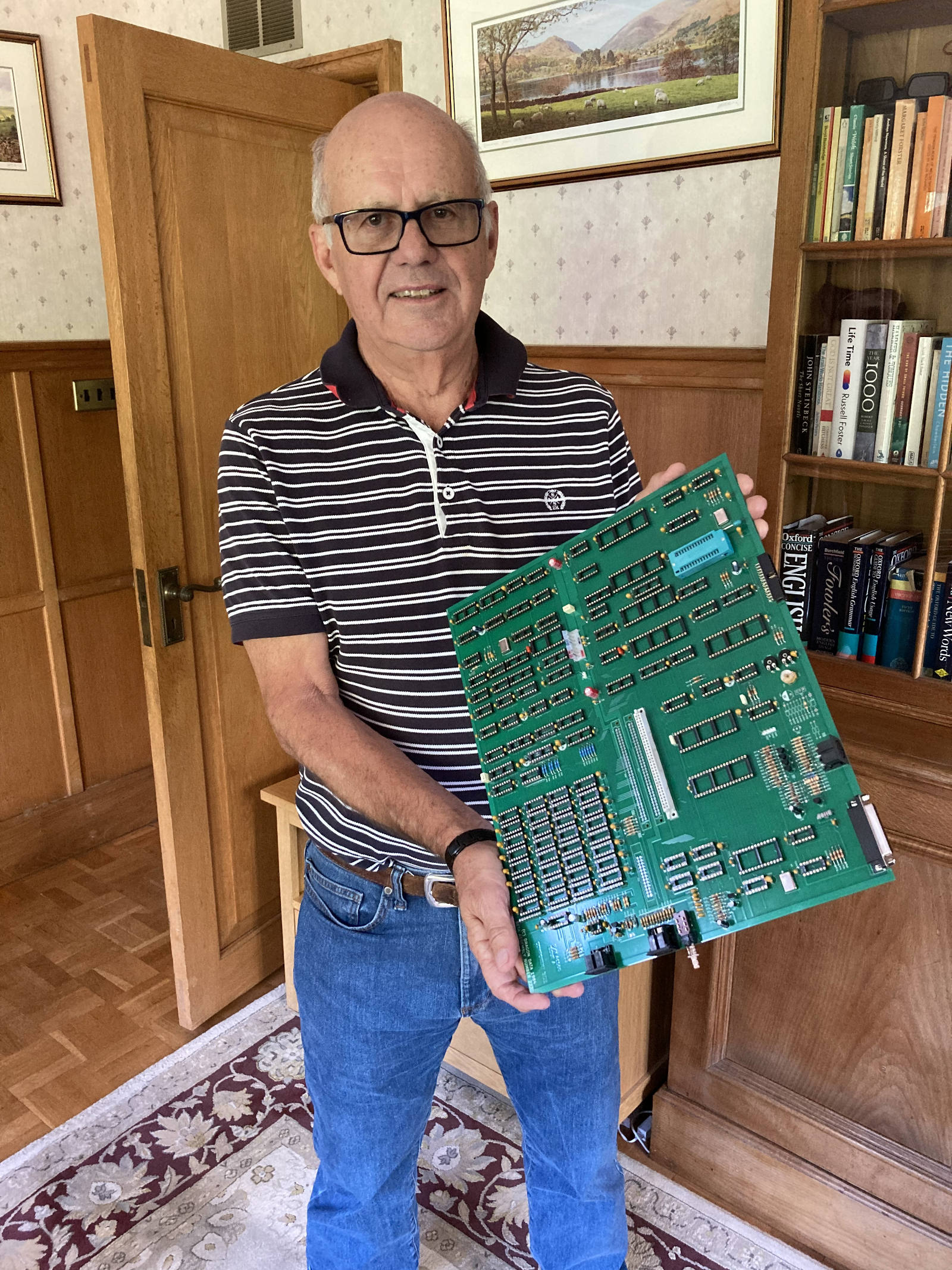 Brian Moore (2023) with replica Beta board