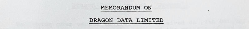 memorandum heading