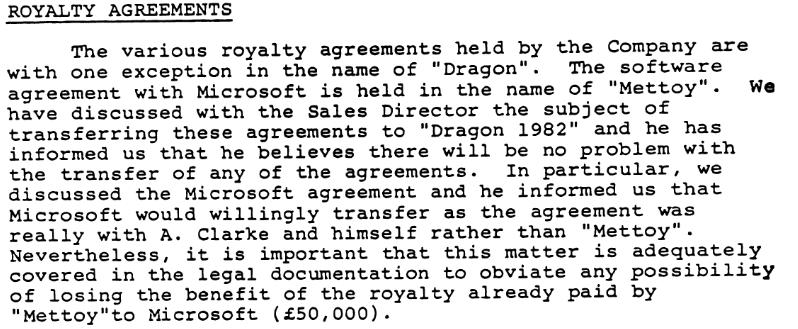 Microsoft Royalties