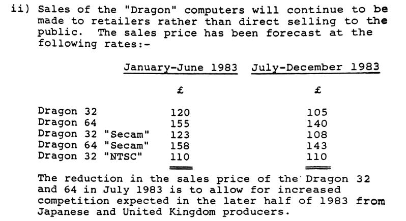 Sales price reductions